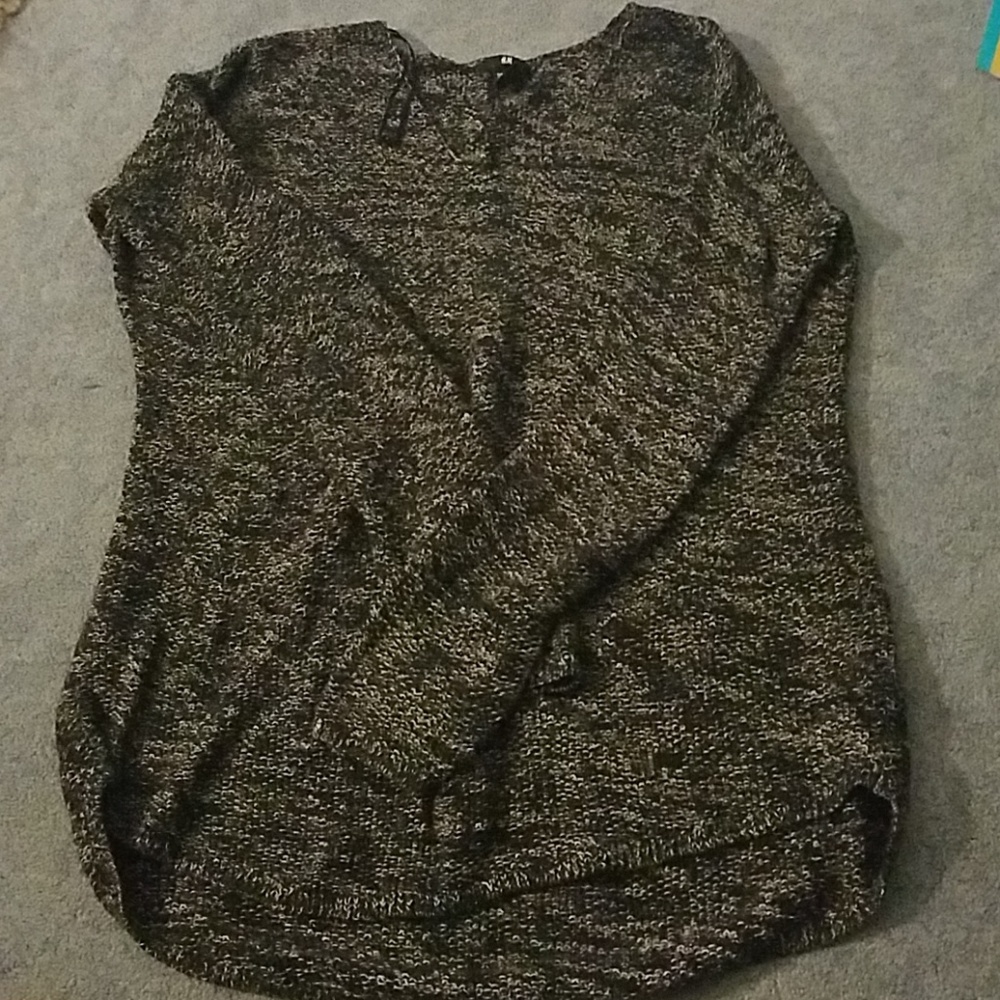 V-Neck Knit Sweater
